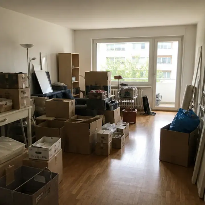 Gefüllte Wohnung vor der Entrümpelung – Symbolbild